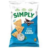 Simply Doritos Zesty Cool Ranch Tortilla Chips