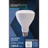 Smart Living LED Light Bulb Soft White Dimmable 65 Watts