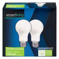 Smart Living LED Soft White Light Bulbs 9 Watt