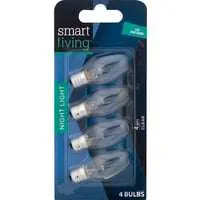 Smart Living Night Light Bulb Clear 4 Watt