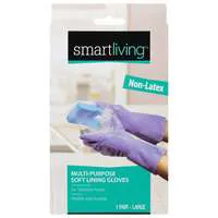 Smart Living Non-Latex Multi-Purpose Soft Lining Gloves Large