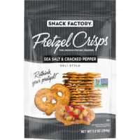 Snack Factory Deli Style Sea Salt & Cracked Pepper Flavored Pretzel Crisps