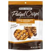 Snack Factory Drizzlers Milk Chocolate & Caramel Flavored Pretzel Crisps