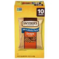 Snyder's of Hanover 100 Calorie Pretzel Snaps Packs - 10 ct