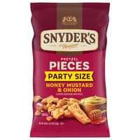 Snyder's of Hanover Honey Mustard Onion Flavored Pretzel Pieces Party Size