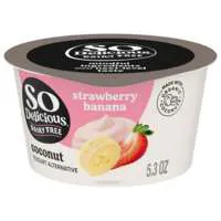 So Delicious Dairy Free Vegan Strawberry Banana Coconut Yogurt Alternative