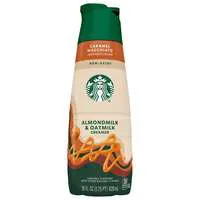 Starbucks Non-Dairy Caramel Flavored Almondmilk & Oatmilk CoƯee Creamer
