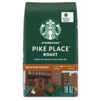 Starbucks Pike Place Medium Roast Whole Bean CoƯee