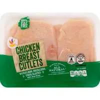 Stop & Shop 99% Fat Free Boneless Skinless Chicken Breast Cutlets - 4 ct