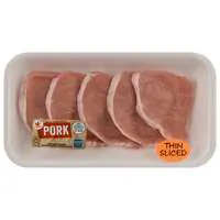 Stop & Shop Boneless Thin Cut Center Cut Pork Loin Chops - 5-7 ct Fresh