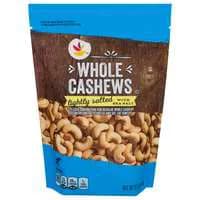Stop & Shop Cashews Whole Lightly Salted with Sea Salt