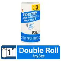 Stop & Shop Everyday Any Size White Double Roll 2-Ply Paper Towels