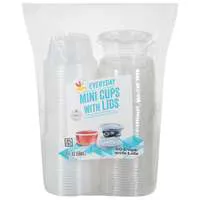 Stop & Shop Everyday Clear Mini Cups with Lids 2 oz