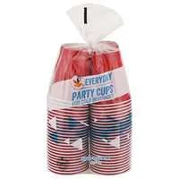 Stop & Shop Everyday Red Plastic Party Cups for Cold Beverages 18 oz