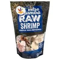 Stop & Shop Farm Raised Raw EZ-Peel Extra Jumbo Shrimp 16-20 ct Frozen