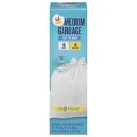Stop & Shop Garbage Bags Medium Flap Tie 8 Gallon