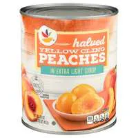 Stop & Shop Halved Yellow Cling Peaches in Extra Light Syrup
