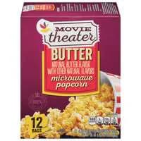 Stop & Shop Movie Theater Butter Microwave Popcorn - 12 ct