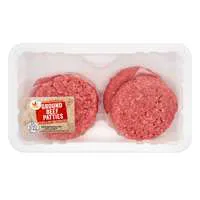 Stop & Shop Natural 80% Lean 20% Fat Ground Beef Patties - 4 ct Fresh