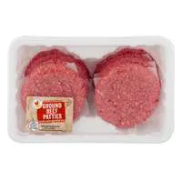 Stop & Shop Natural 80% Lean 20% Fat Ground Beef Patties - 8 ct Fresh