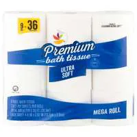 Stop & Shop Premium Ultra Soft Mega Roll 2-Ply Toilet Paper - 9 ct