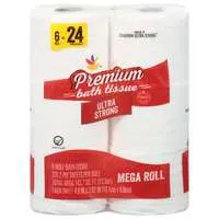 Stop & Shop Premium Ultra Strong Mega Roll 2-Ply Toilet Paper - 6 ct