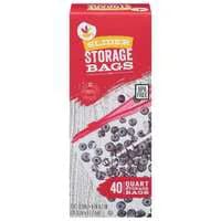 Stop & Shop Quart Slider Storage Bags