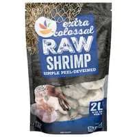 Stop & Shop Raw EZ-Peel Deveined Extra Colossal Shrimp 8-12 ct Frozen