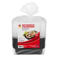Stop & Shop Rectangle Container & Lids 38 oz Value Pack