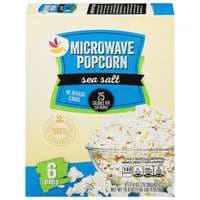 Stop & Shop Sea Salt Microwave Popcorn - 6 ct