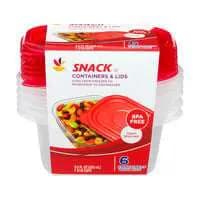 Stop & Shop Snack Containers & Lids 1 3/16 Cups