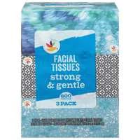 Stop & Shop Soft & Gentle Unscented 2-Ply Facial Tissue 200 ct ea - 3 pk