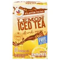 Stop & Shop Sugar Free Lemon Flavor Iced Tea Drink Mix Packets - 10 ct