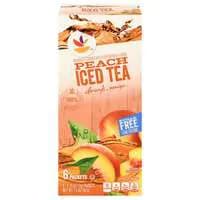 Stop & Shop Sugar Free Peach Flavor Iced Tea Drink Mix Packets - 6 ct