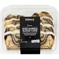 Stop & Shop The Bakery Premium Iced Marble Loaf Cake Sliced