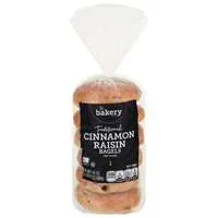 Stop & Shop The Bakery Traditional Cinnamon Raisin Pre-Sliced Bagels 6 ct