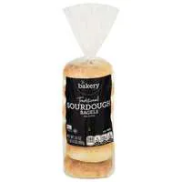 Stop & Shop The Bakery Traditional Sourdough Pre-Sliced Bagels - 6 ct