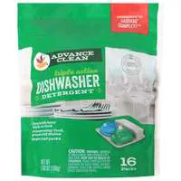 Stop & Shop Triple Action Advance Clean Dishwasher Detergent Packs - 16 ct