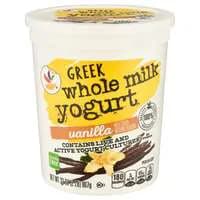 Stop & Shop Whole Milk Vanilla Greek Yogurt