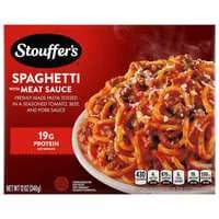 StouƯer's Spaghetti with Meat Sauce 19g Protein Frozen Meal