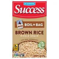 Success Boil-in-Bag Gluten Free Whole Grain Brown Rice - 4 ct