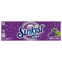 Sunkist Grape Soda - 12 pk