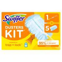 SwiƯer Dusters Kit (1 Handle & 5 Dusters)