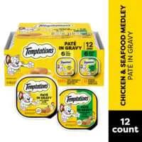 Temptations Pate in Gravy Variety Pack Adult Wet Cat Food - 12 ct