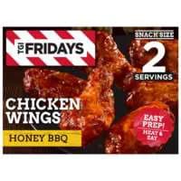 TGI Fridays Honey BBQ Bone-In Chicken Wings Snack Size Frozen