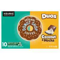 The Original Donut Shop Duos Coconut + Mocha Med Roast K-Cup CoƯee Pods