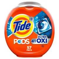 Tide Pods 4-in-1 Ultra Oxi Laundry Detergent Soap Packs - 57 ct