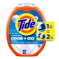 Tide Pods Ultra Oxi Power with Odor Eliminators Detergent Pacs - 45 ct