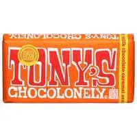 Tony's Chocolonely Caramel Sea Salt Milk Chocolate Candy Bar
