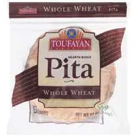 Toufayan Whole Wheat Pita Bread - 6 ct